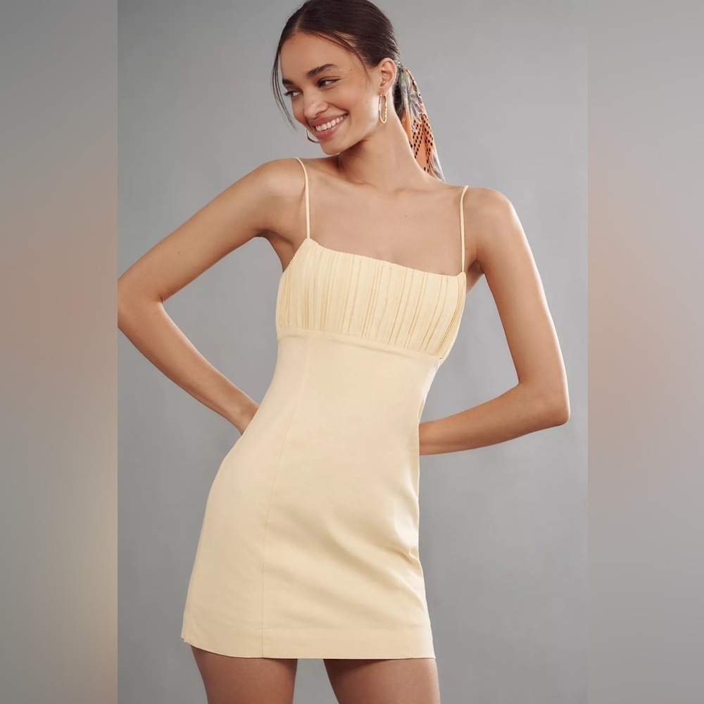 NWT! The Ophelia Sleeveless Linen Slim Mini Dress by Maeve - Size 12 🏛️1️⃣